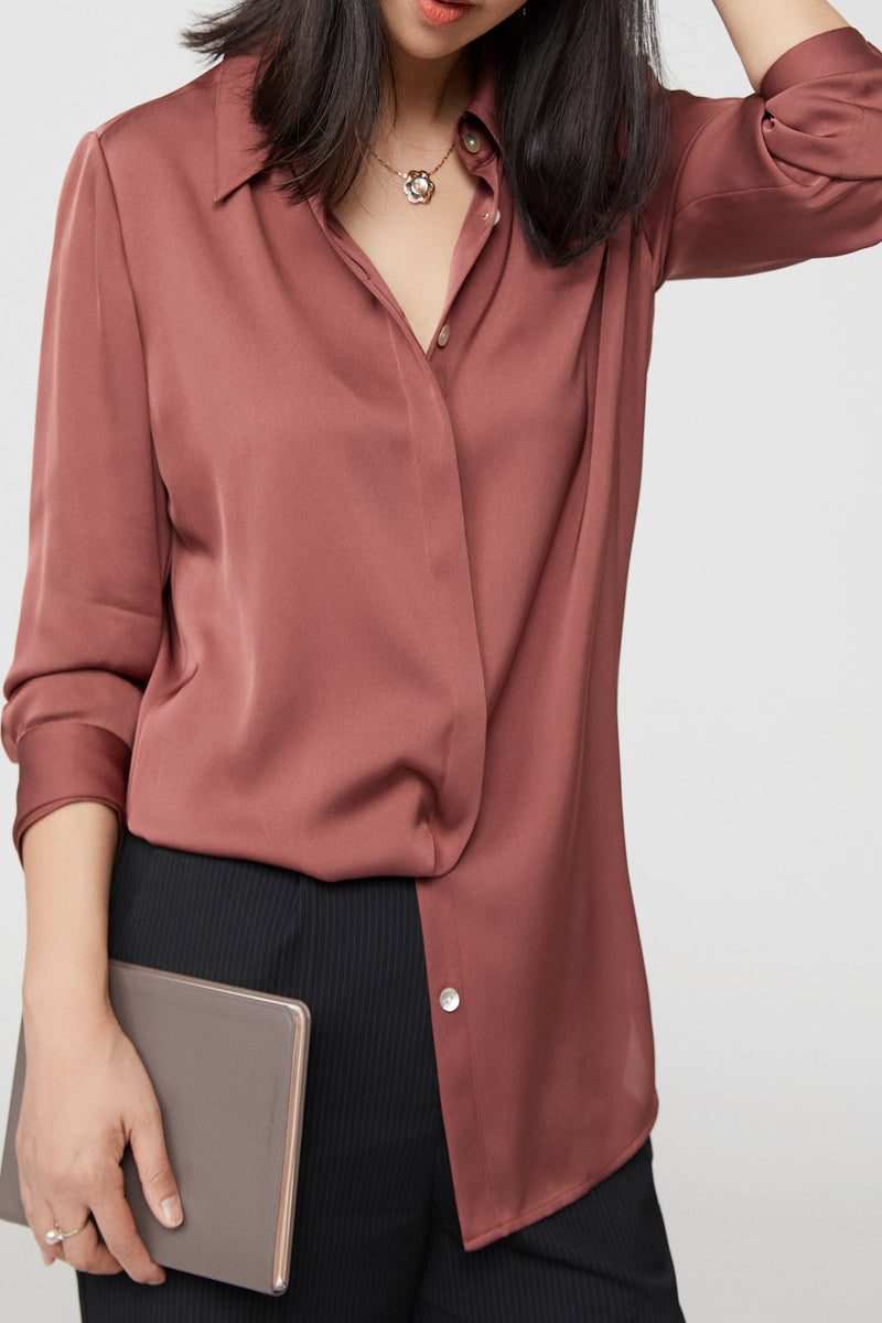 Double Georgette Silk Shirt