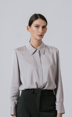 Double Georgette Silk Shirt