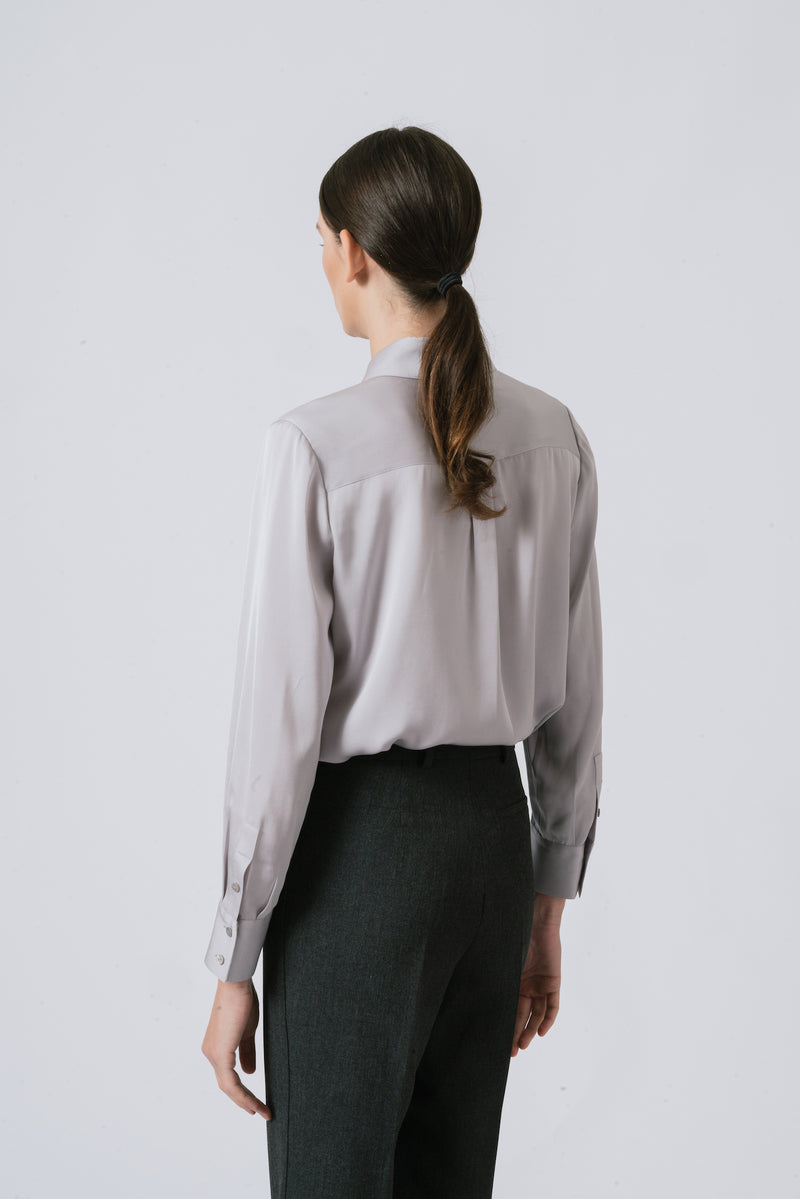 Double Georgette Silk Shirt