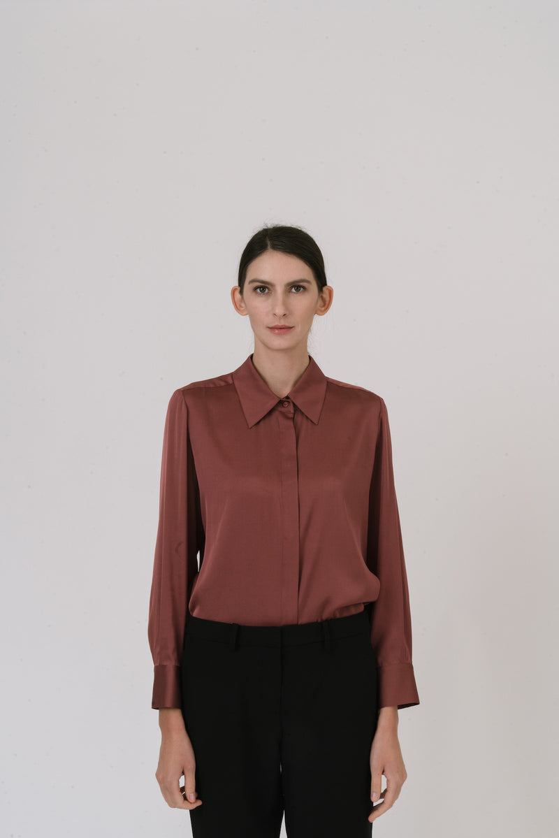 Double Georgette Silk Shirt
